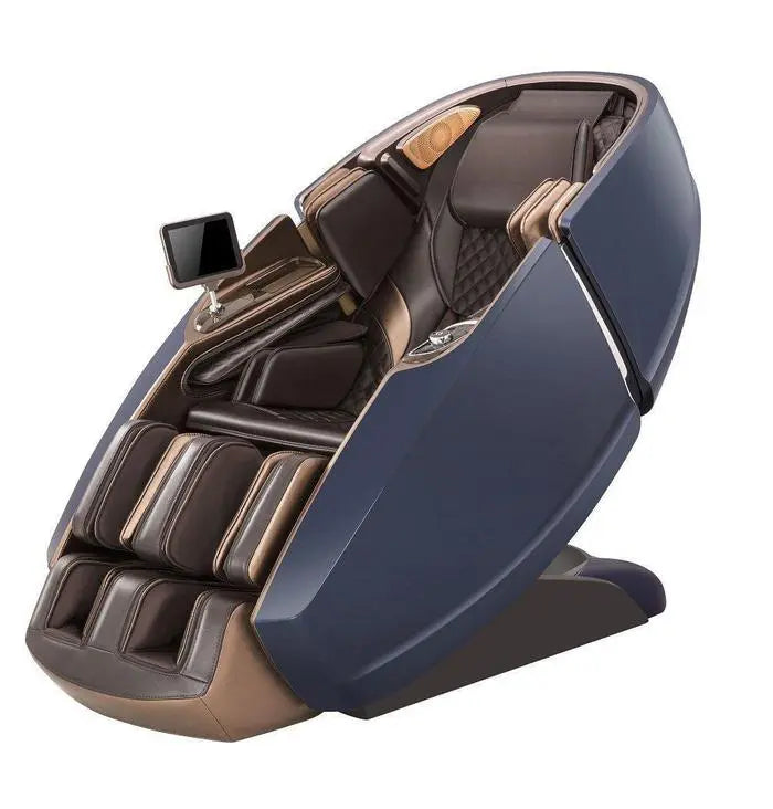 Fauteuil de massage haut de gamme NAIPO 4D, design capsule spatiale, tablette intégrée
