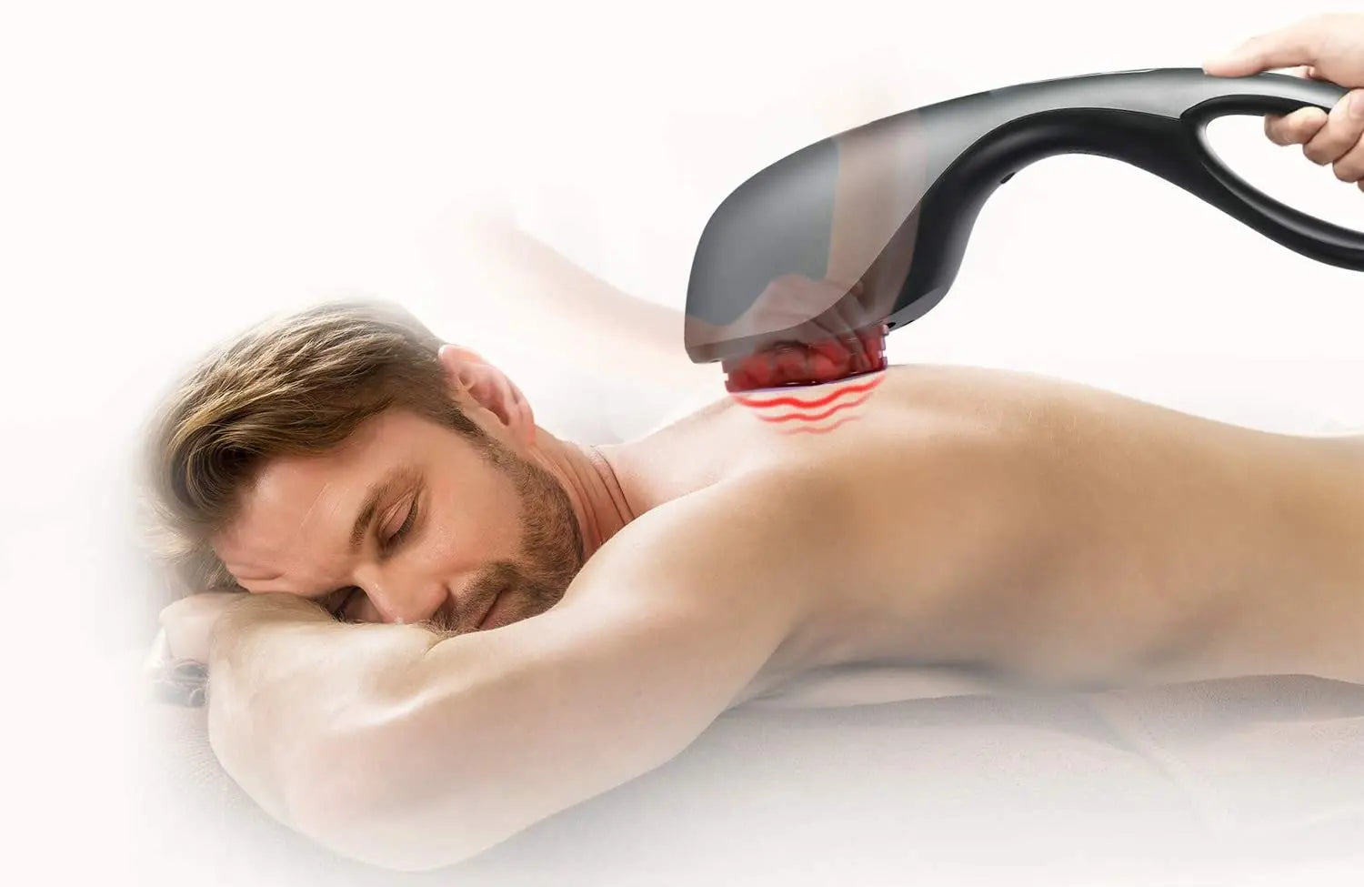 Appareil de massage NAIPO fonction de chaleur infrarouge, 4 accessoires, différentes intensités