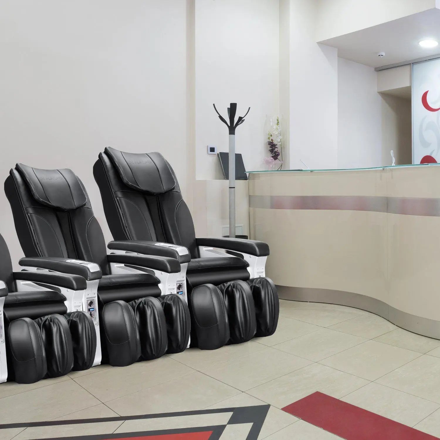 Fauteuil de massage à jetons NAIPO, fauteuil de massage shiatsu, double système de sécurité, commercial, affichage numérique