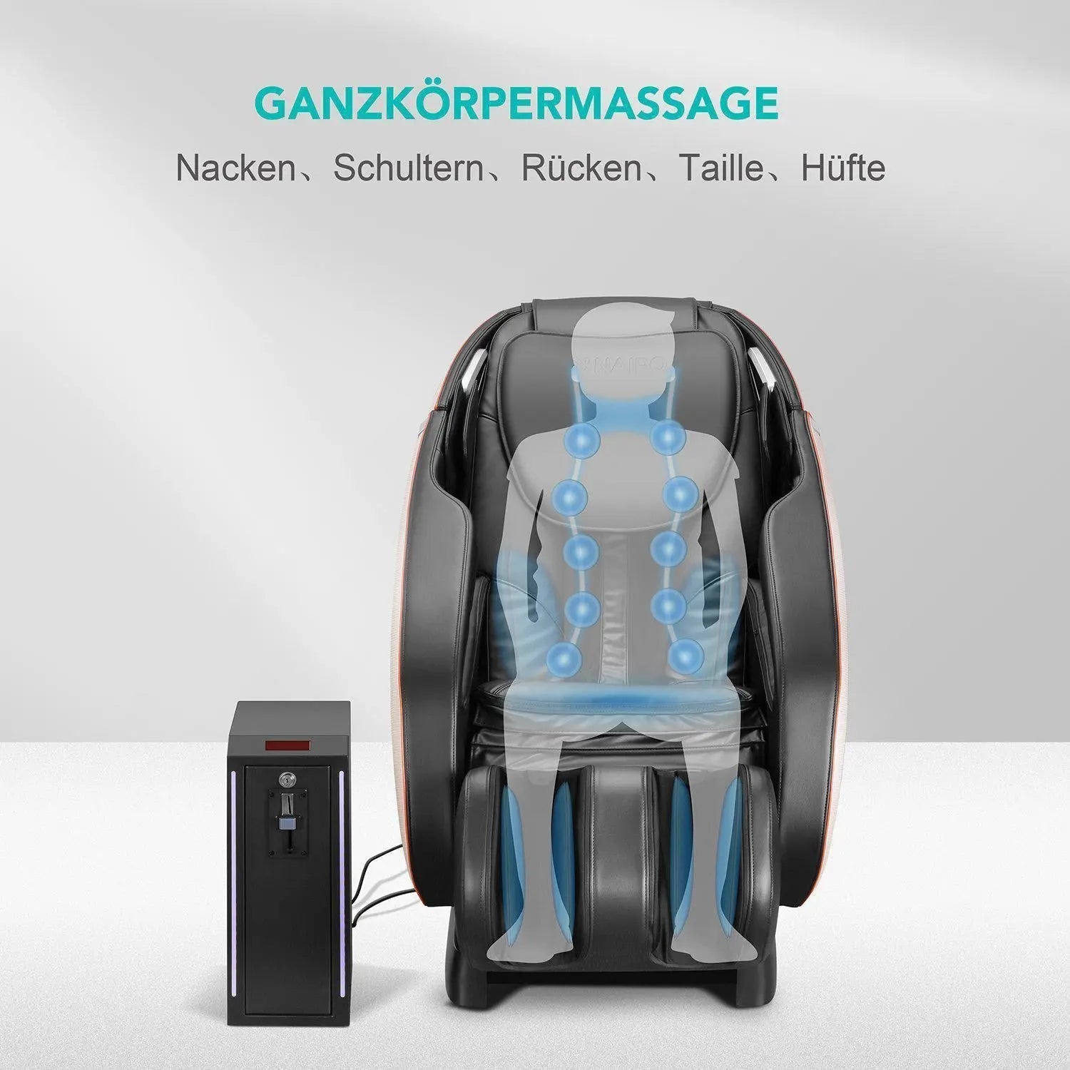 Fauteuil de massage à monnayeur NAIPO, avec fente pour monnaie, commercial, prix du design