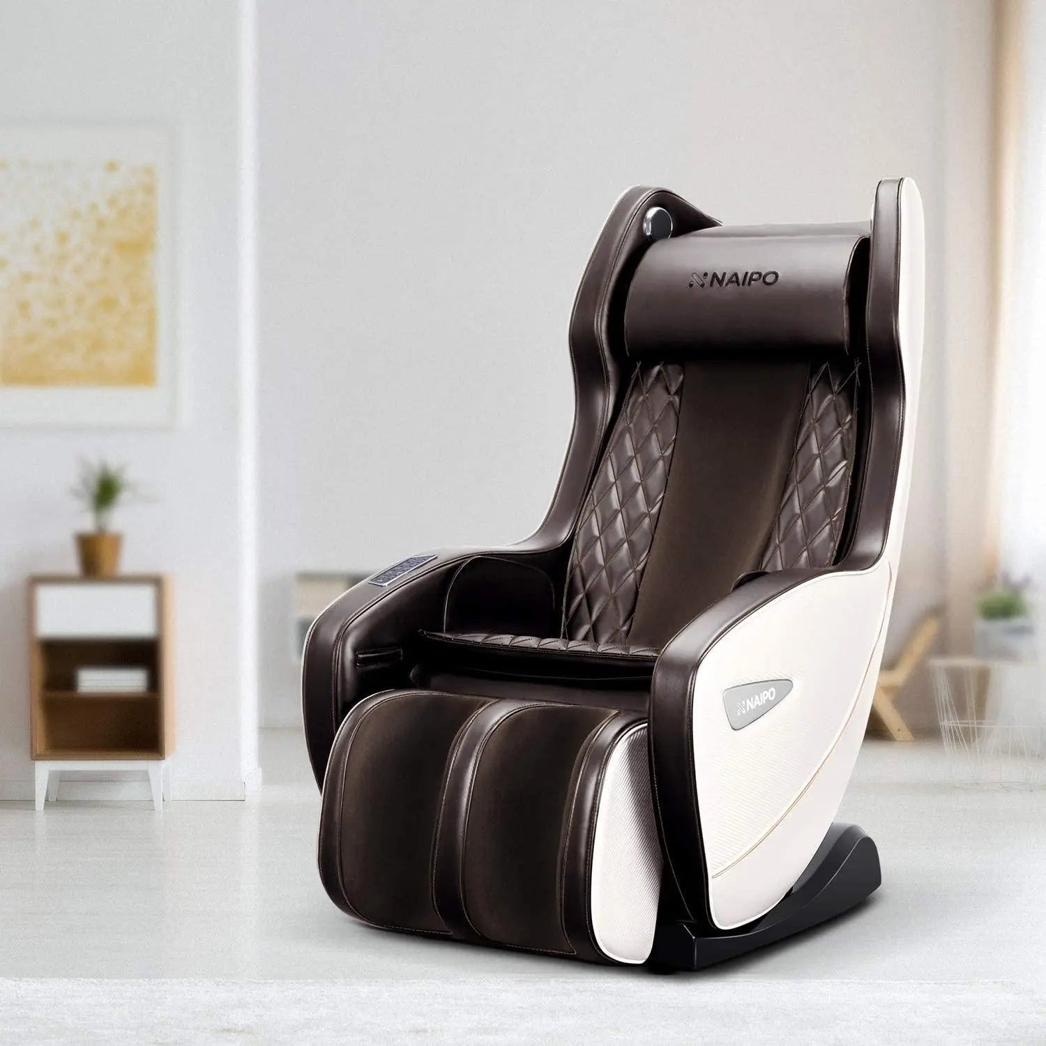 Fauteuil de massage premium NAIPO, prix du design, Bluetooth, fonction d'inclinaison, gain de place