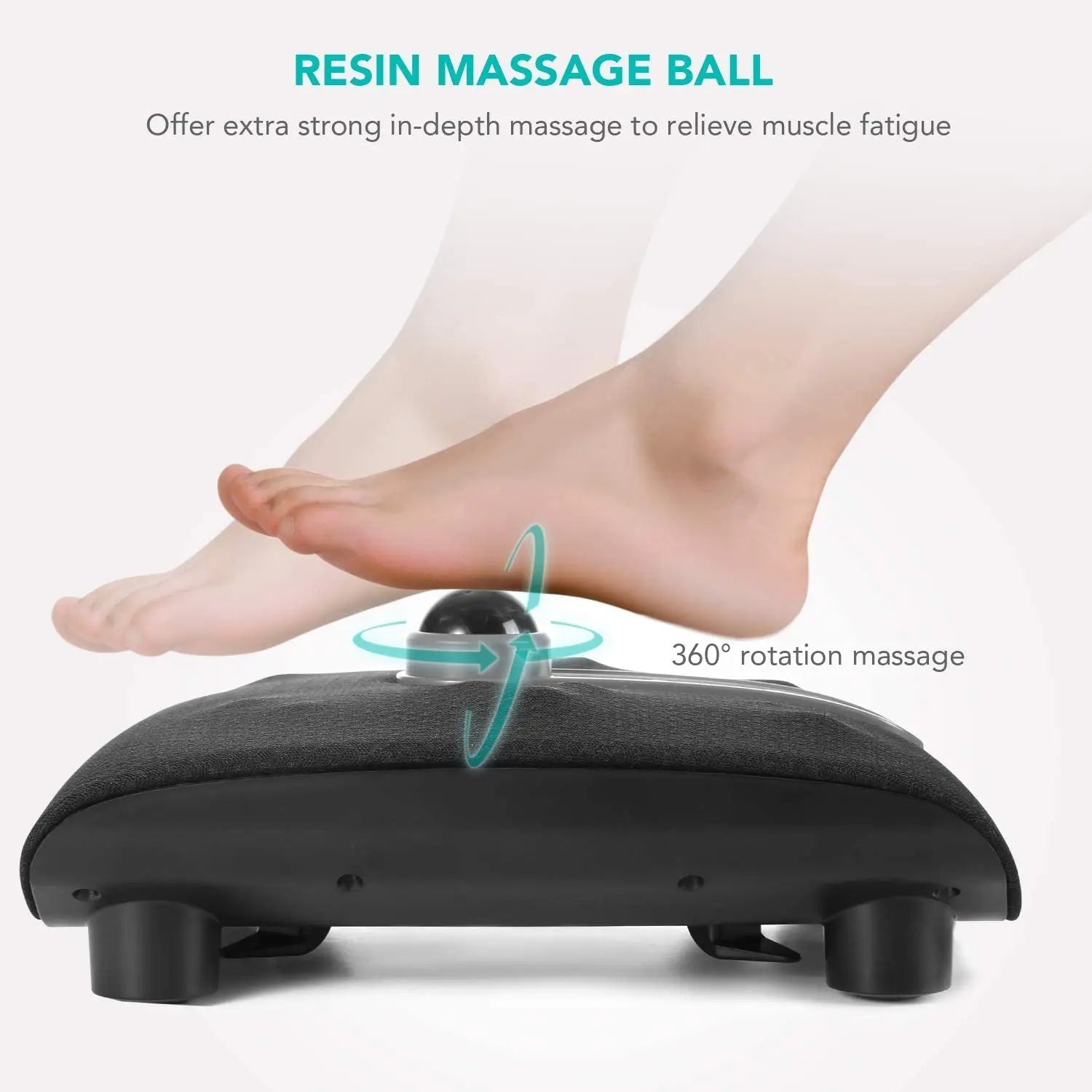 Masseur de pieds Naipo Masseur de pieds Shiatsu Massage électrique des pieds avec fonction de chaleur et 18 nœuds de massage pour les soins des pieds à la maison et au bureau